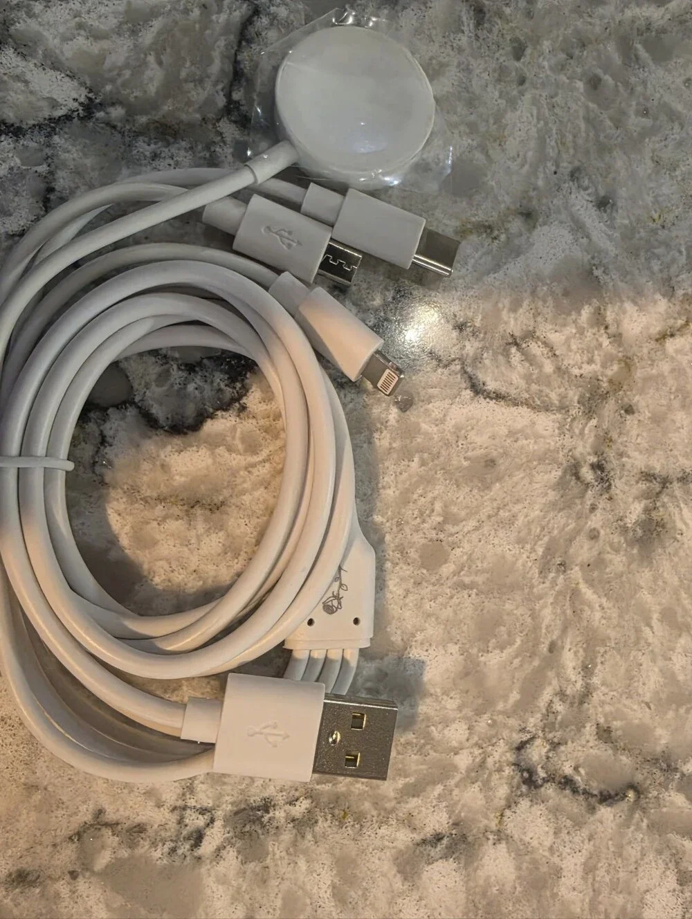 12 Bundle: 4-in-1 Magnetic Charging Cable - White